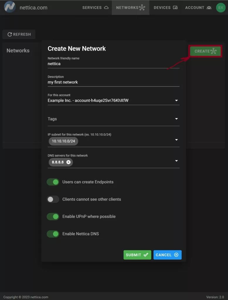 Create a WireGuard VPN with Nettica