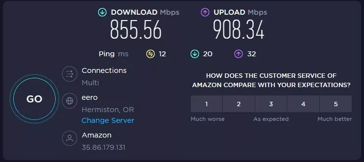 Nettica VPN performance with a wired gigabit connection