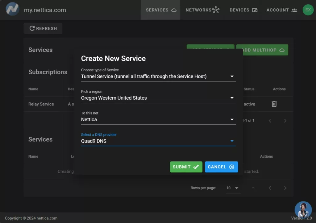 services-add-tunnel » Nettica